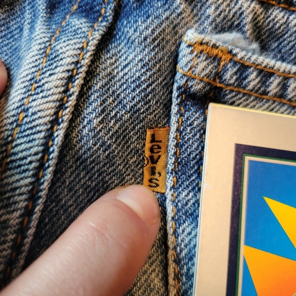 Vintage 1994 Levi’s 550 Relaxed Fit Jeans Orange Tab, Straight Leg, Student Fit - Picture 5 of 7